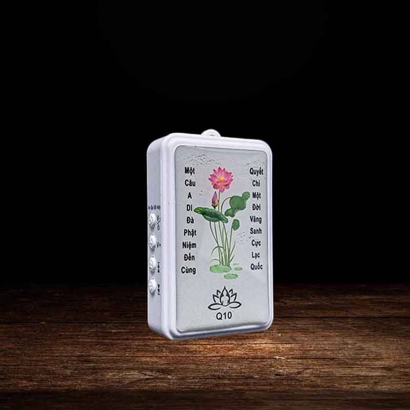Đài nghe kinh Phật Mini Hy Q10 Đeo Cổ hình sen
